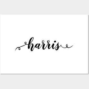 harris script Posters and Art